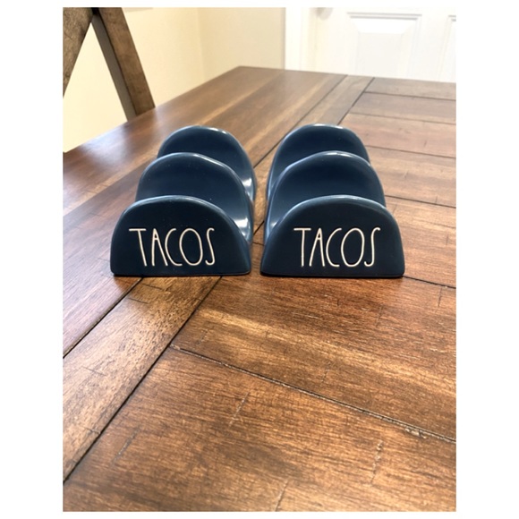Rae Dunn Set of Two Navy Blue Taco 🌮 Holders
